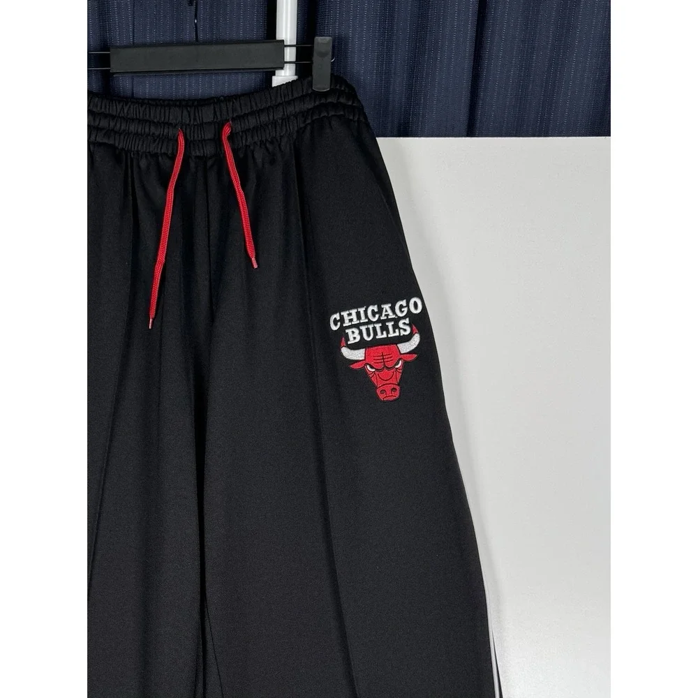 + RARE Vintage Reebok Chicago Bulls NBA Fusion Warm Up Track Pants Y2K Black XL